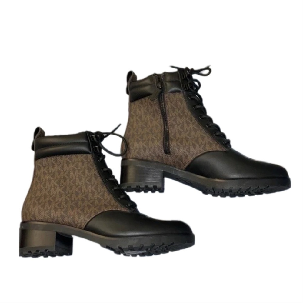 Michael Kors Women's Black and Brown Ankle Boots